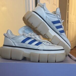 Adidas Ivy Park White and Blue Chunky Sneakers